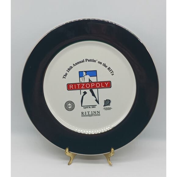18th Annual Puttin' On The Ritz 2003 RIT Hospitality Education Fund Plate Oneida
